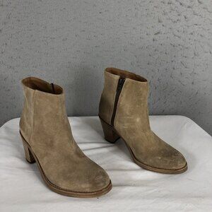 Peter Nappi Booties Womens 6.5 US 37 Italy Gabrielle Ankle Tan  Leather Boho